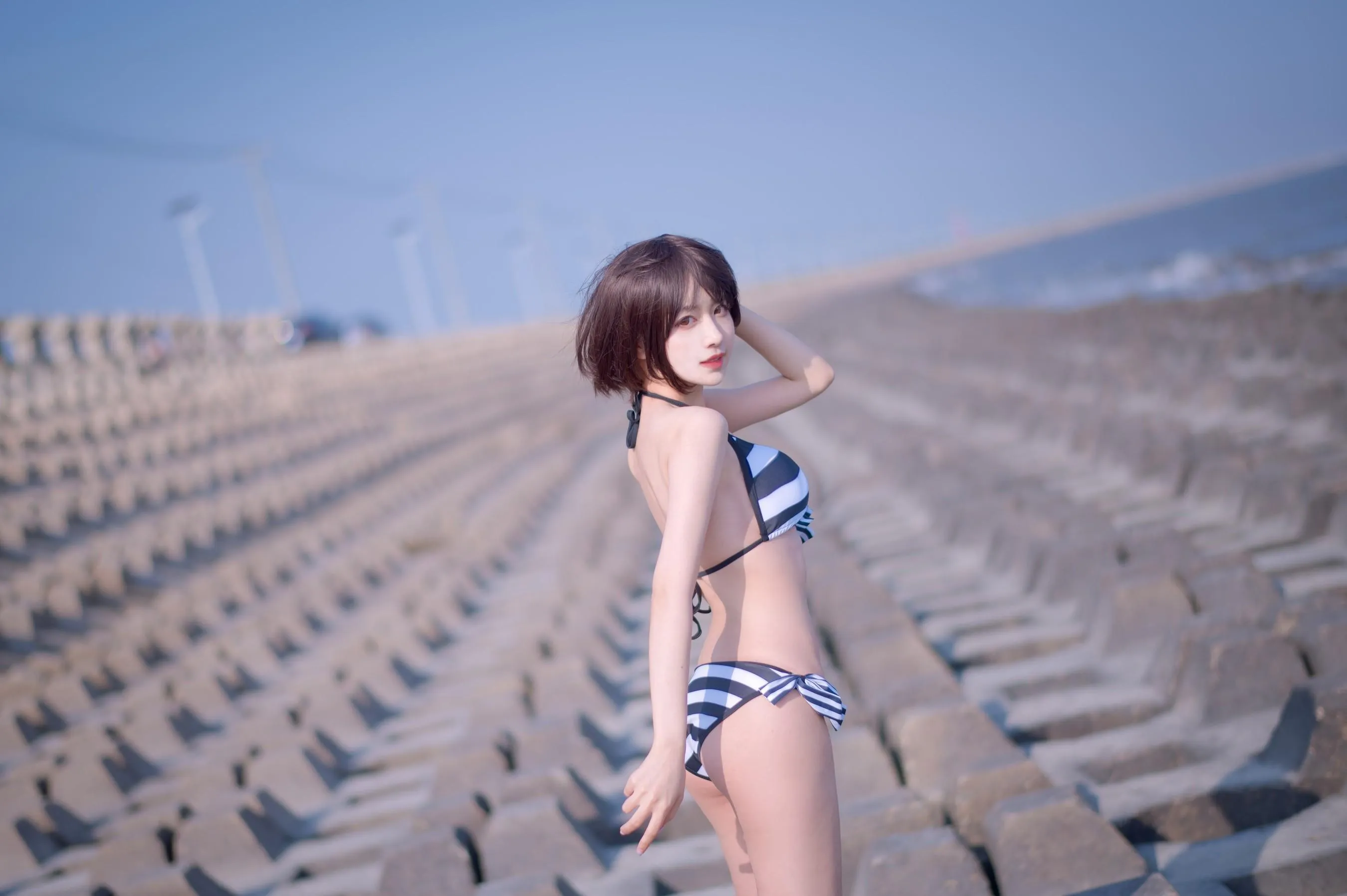 Shika小鹿鹿 – NO.95 加藤惠 泳装 [17P]插图9